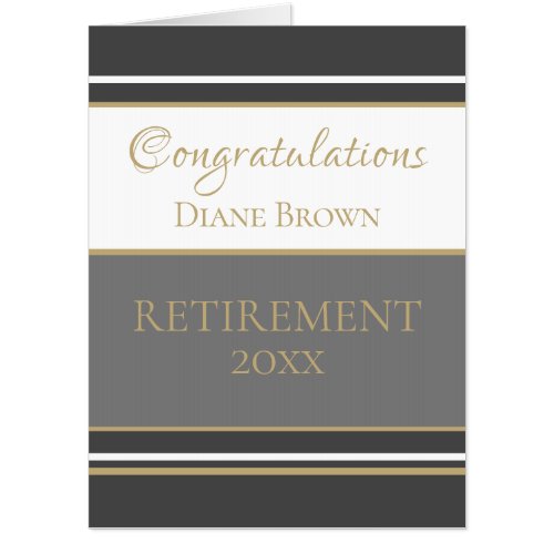 Top Choice! Huge Congratulations Retirement card