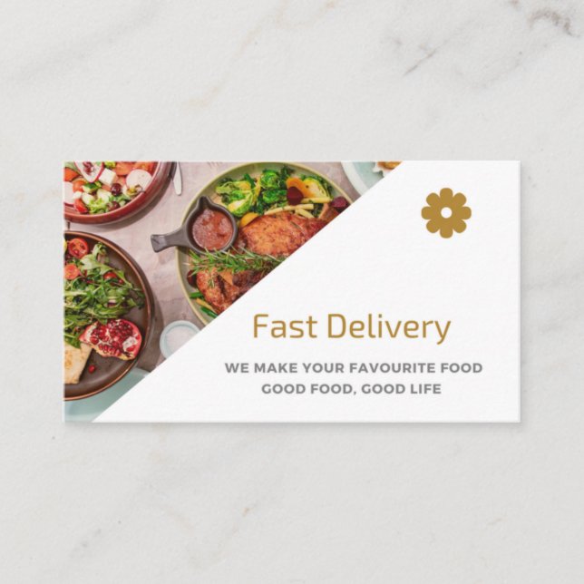 Top Class Restaurant Business Card (Front)