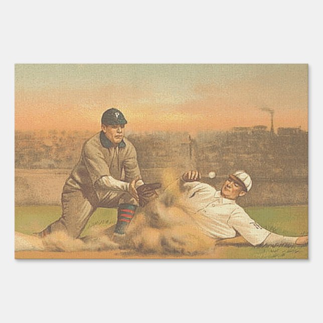 TOP Classic Baseball Yard Sign (Front)