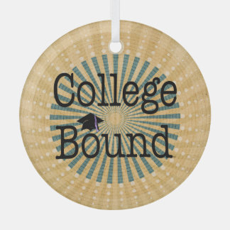TOP College Bound Glass Ornament