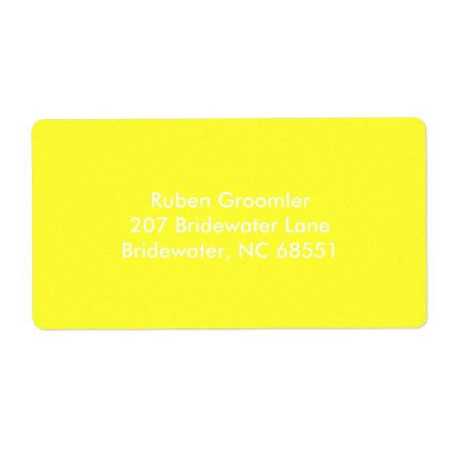 Top Colorful Label (Front)