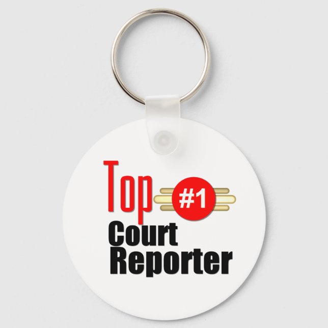 Top Court Reporter Keychain (Front)
