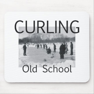 TOP Curling Old School Mouse Pad