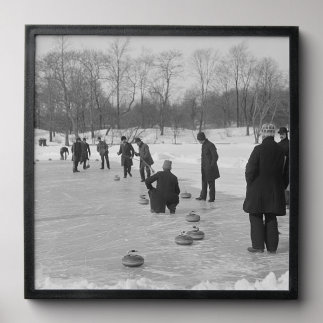 TOP Curling Old School Peel And Stick Photo Tile (Front Set)