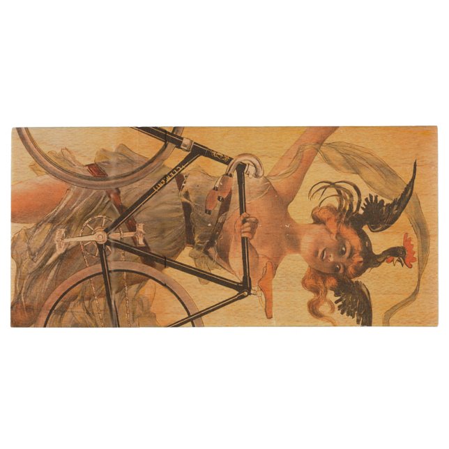 TOP Cycling Life Wood USB Flash Drive (Back)