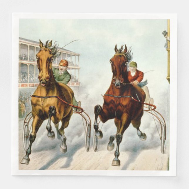 TOP Cycling Old School Paper Dinner Napkins (Front)