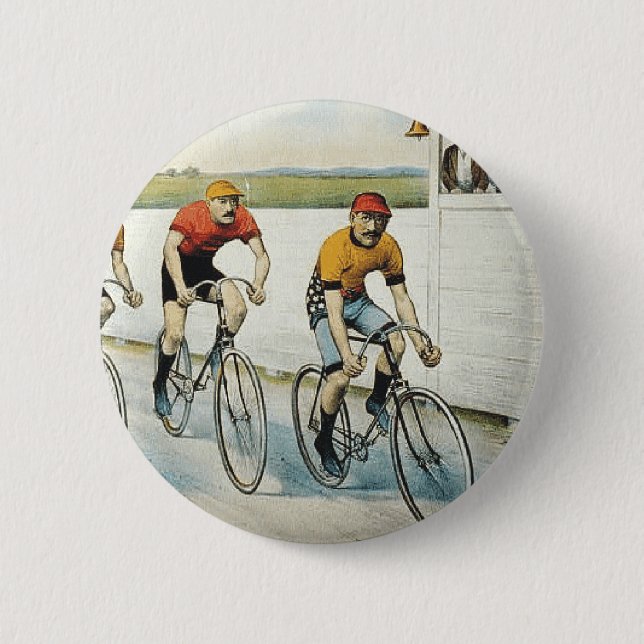 TOP Cycling Old School Pinback Button (Front)