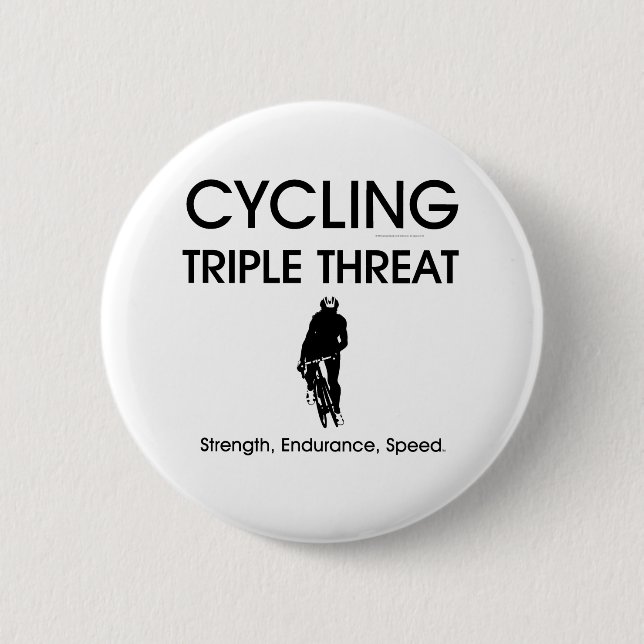 TOP Cycling Triple Threat Button (Front)