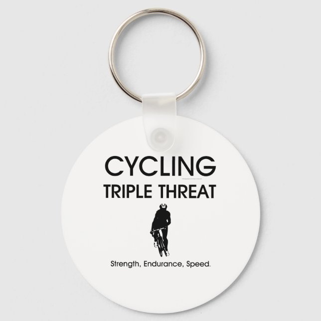TOP Cycling Triple Threat Keychain (Front)