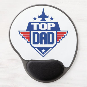 Top Dad Airplane Gel Mouse Pad