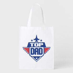 Top Dad Airplane Grocery Bag