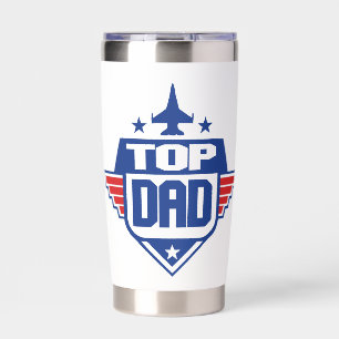 Top Dad Airplane Insulated Tumbler