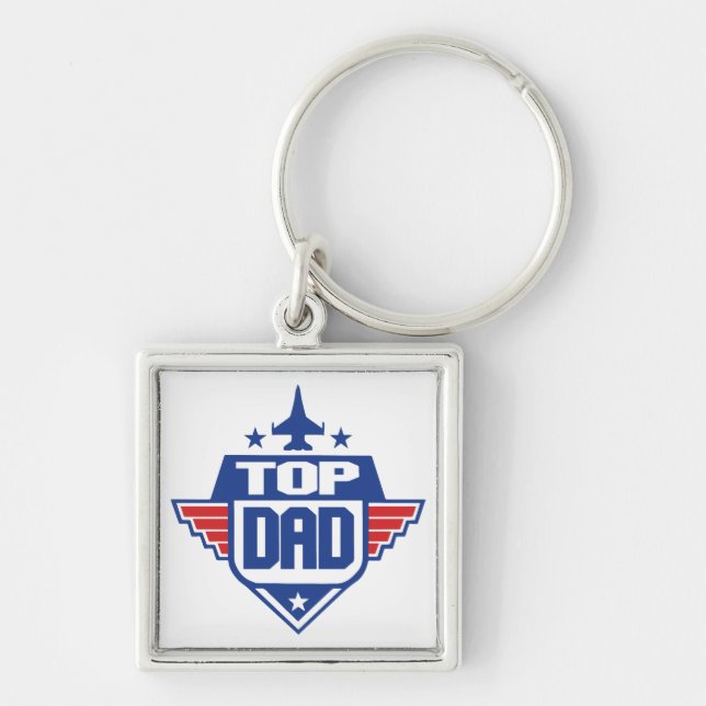 Top Dad Airplane Keychain (Front)