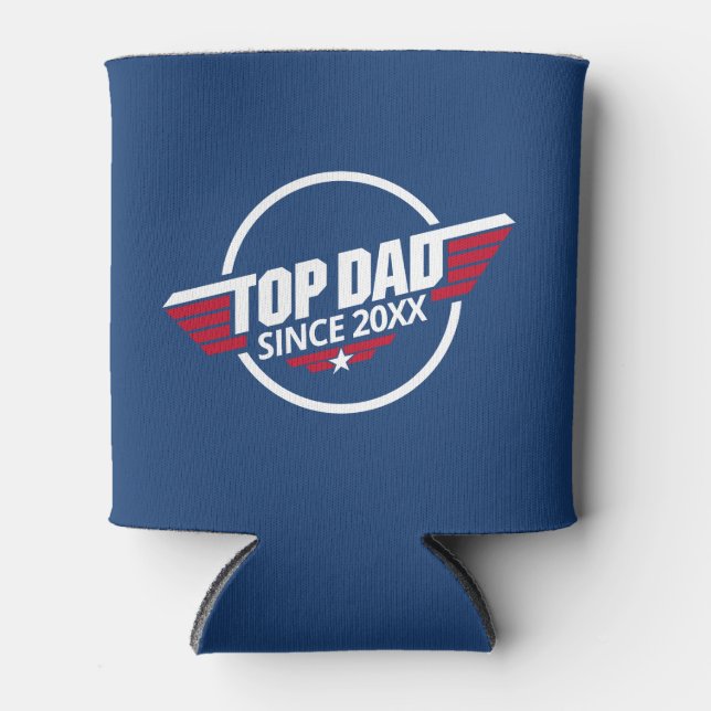 Top Dad Customizable Year Can Cooler Gift (Front)