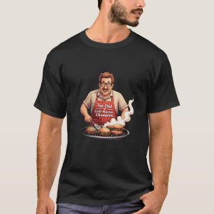 "Top Dad Grill Master Champion" Barbecue Father's T-Shirt