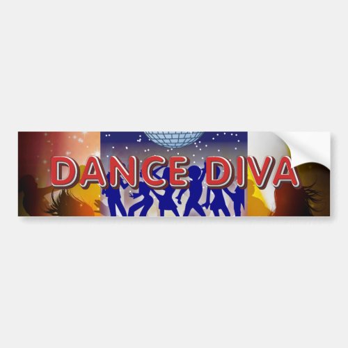 TOP Dance Diva Bumper Sticker