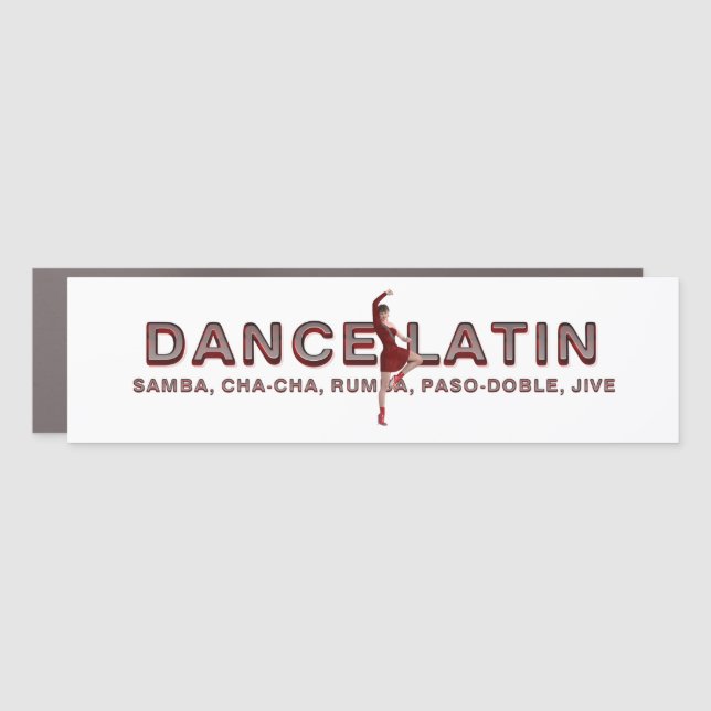 TOP Dance Latin Car Magnet (Front)