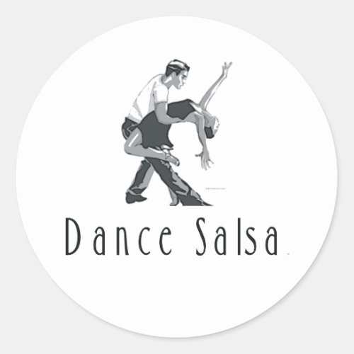 TOP Dance Salsa Classic Round Sticker