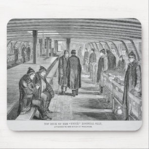 Top Deck of the 'Unite' Hospital Ship Attached to Mouse Pad