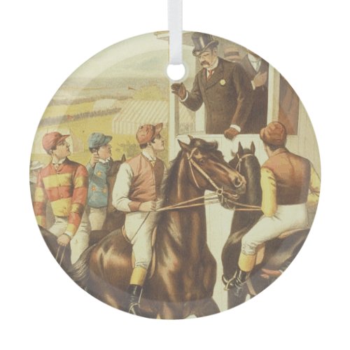 TOP Derby Day Glass Ornament