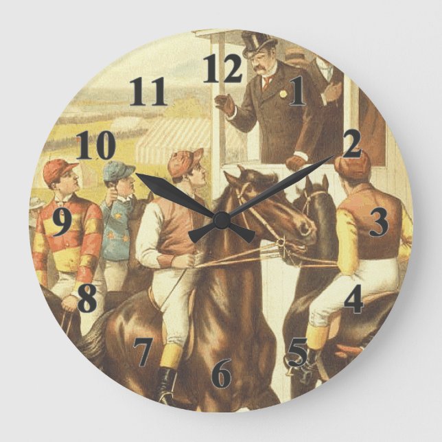 TOP Derby Day Large Clock (Front)