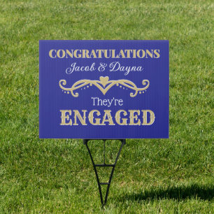 Top Design! CUSTOM engagement yard Sign