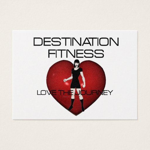 Customizable TOP Destination Fitness Business Cards