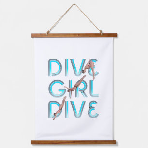 TOP Dive Girl Dive Hanging Tapestry