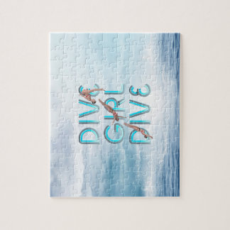 TOP Dive Girl Dive Jigsaw Puzzle