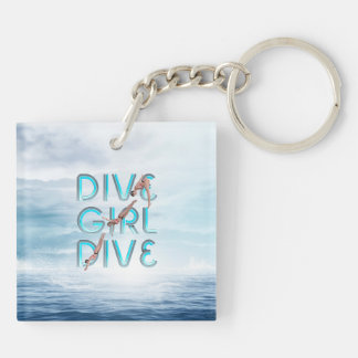 TOP Dive Girl Dive Keychain