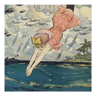 TOP Dive Girl Poster