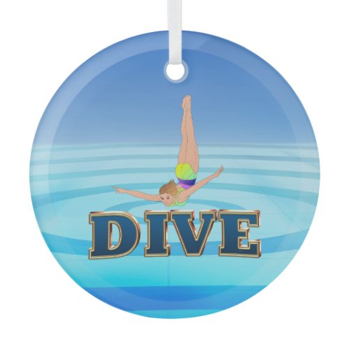 TOP Dive Glass Ornament