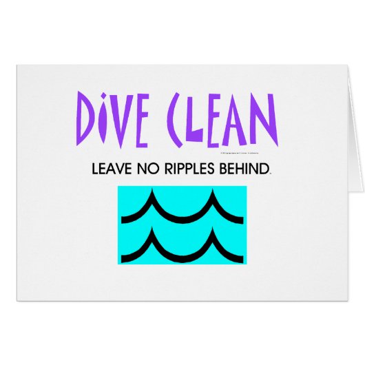 TOP Diving No Ripples Cards (Front Horizontal)