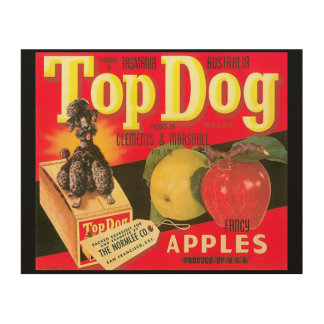 Top Dog Apples Wood Wall Art
