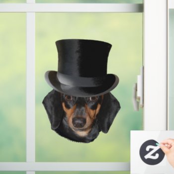 Top Dog Dachshund Cling by images2go at Zazzle