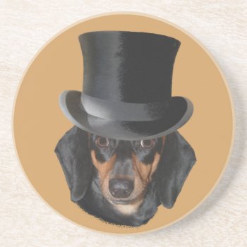 Top Dog Drink Coaster by images2go at Zazzle