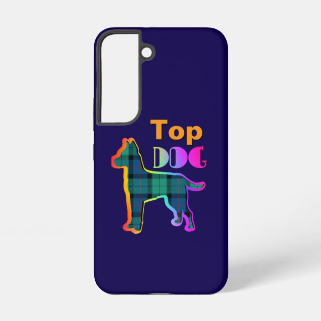  Top Dog Logo Dk Blue    Samsung Galaxy Case (Back)