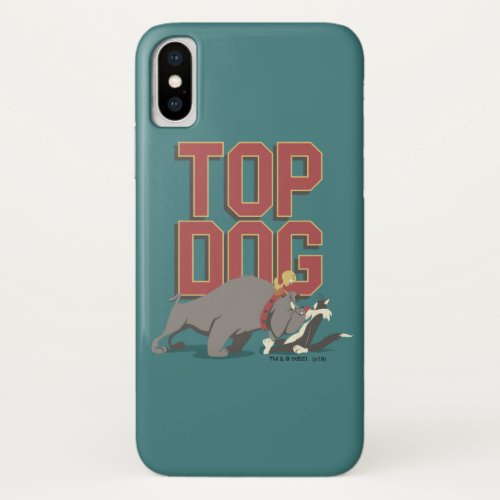 Top Dog Spike Guarding TWEETY From SYLVESTER iPhone X Case