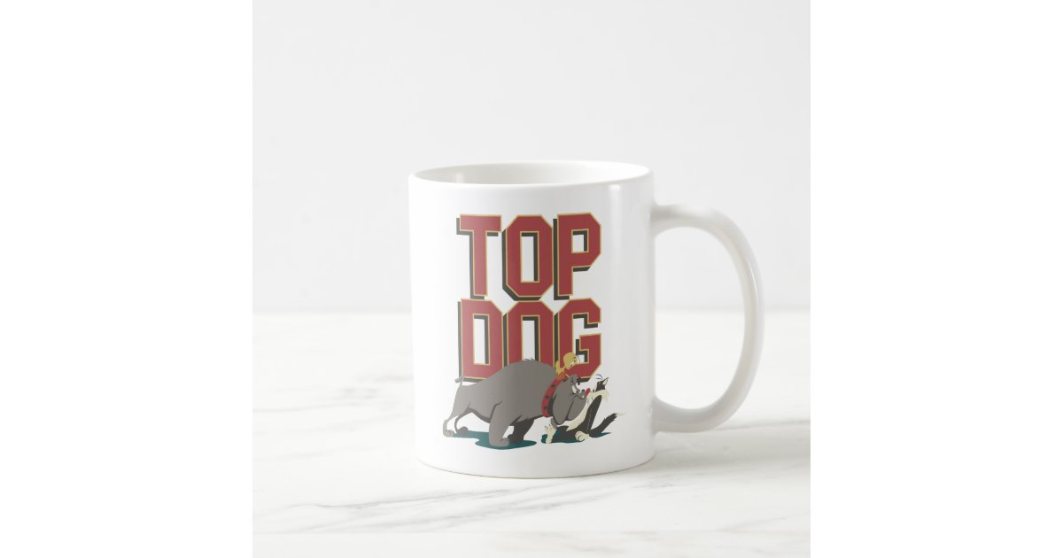 Top Dog Spike Guarding Tweety From Sylvester Coffee Mug Zazzle Com