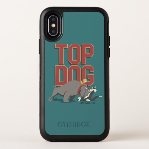 Top Dog Spike Guarding TWEETY From SYLVESTER OtterBox Symmetry iPhone X Case