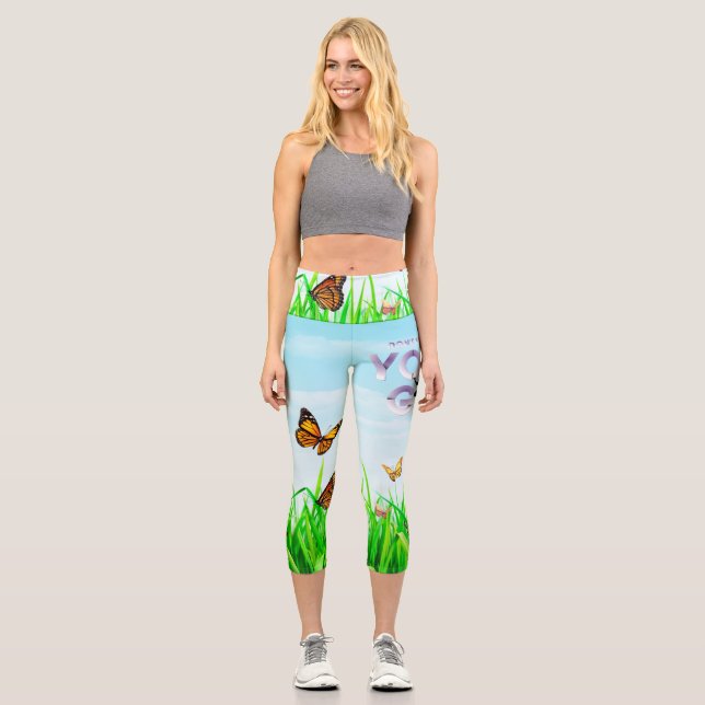 TOP Don't Mess With a Yoga Girl Capri Leggings (Front)