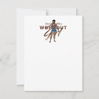 TOP Don't Mess With Workout Girl Invitation