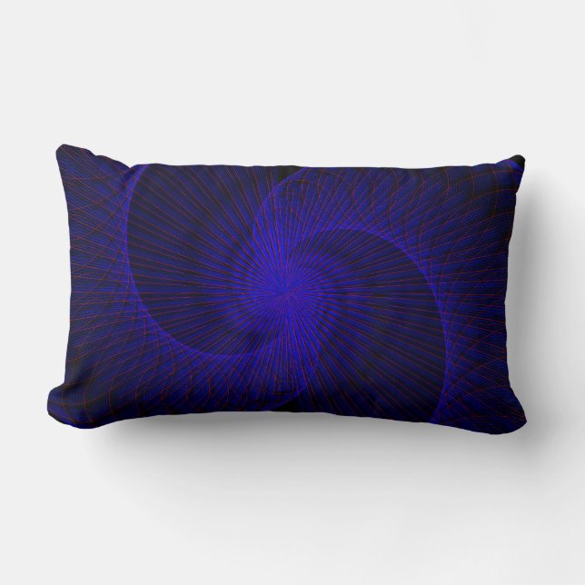Top Down Dual Funnel Geometric Throw Pillow (Front)