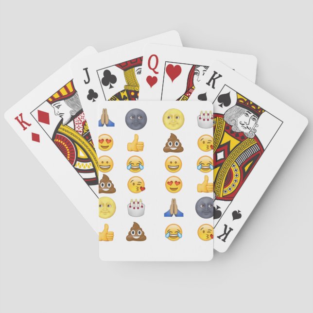 Top emoji collection poker cards (Back)