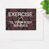 TOP Exercise Til Your Body Behaves (Desk)