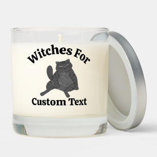 Top Feminist Gift Cat Lover Funny Whimsy Zodiac Scented Candle