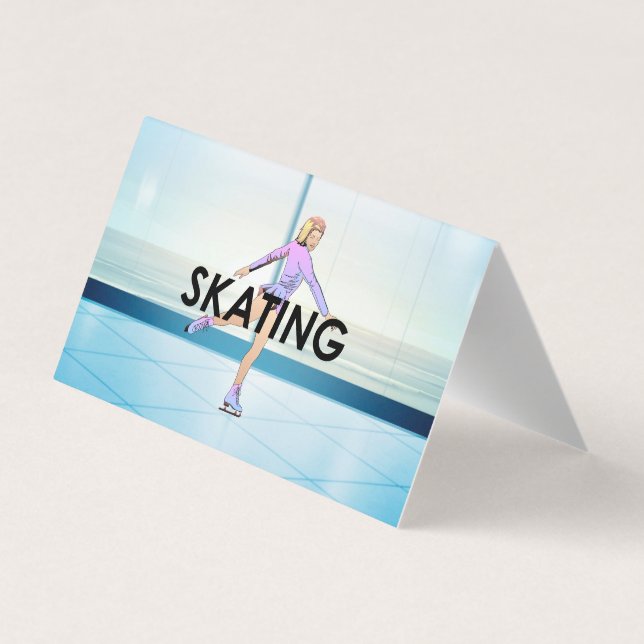 TOP Figure Skating Girl Business Card (Back)
