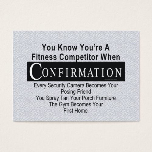 TOP Fitness Competitor Business Cards