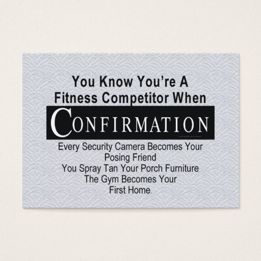 Customizable TOP Fitness Competitor Business Cards