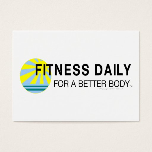 Customizable TOP Fitness Daily Business Card